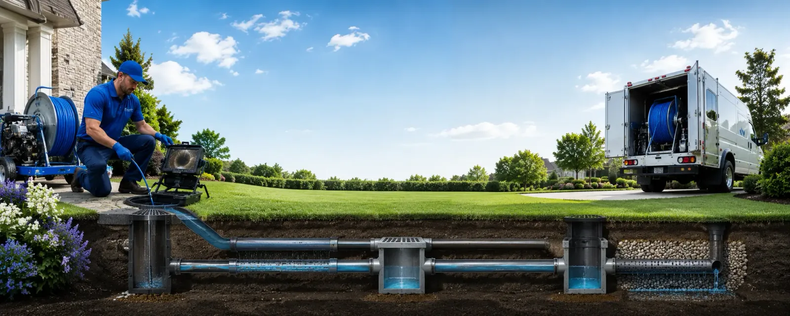 Outdoor drain cleaning information for Dixmont, ME